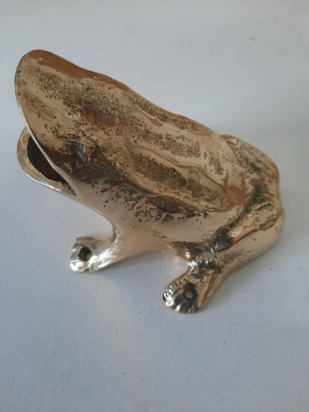 Pieza De Sapo En Bronce Pulido Para Juego De Sapo 1° Calidad 1