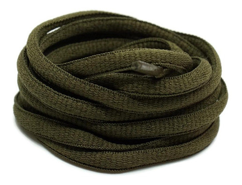 Par Cadarço Oval Tenis Dunk Yeezy 700 Verde Militar 140cm 0