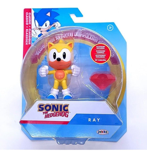 Sonic The Hedgehog Ray Action Figure 4 Pulgadas Con Red Chao 1