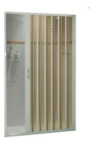 Mampara Plegable Baño Pvc Beige 1.15 X 1.85 0