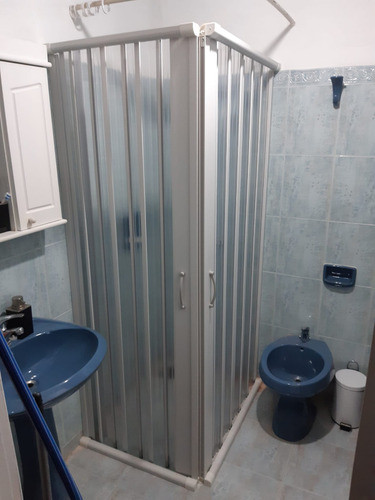 Mampara Plegable Baño Pvc Beige 1.15 X 1.85 1