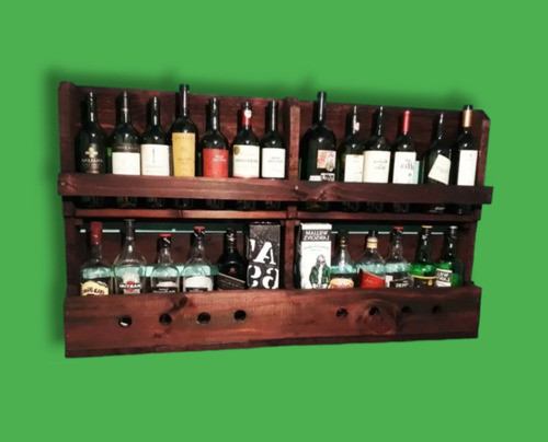 Bar Botellero En Madera 1