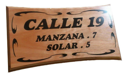 Numeros De Puerta En Madera,casas, .personalizados 0