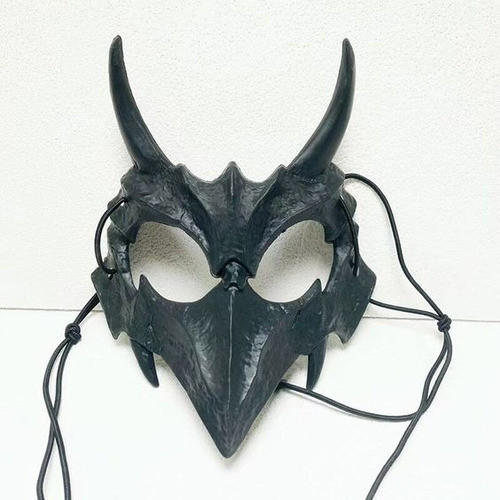 Antifaz Mascara Cuervo Negro Disfraz Anime Cosplay Halloween 0