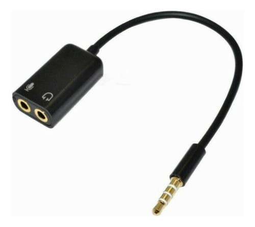 Kit Microfone + Adaptador P3-p2 P/ Microfone E Fone 1