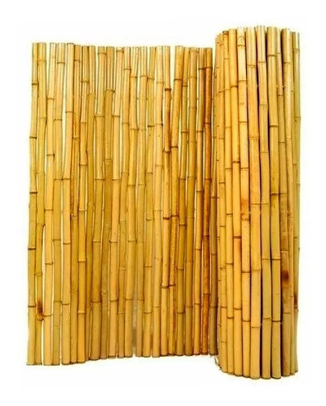 Cerco De Cañas Bambu Tacuara 100x180 Cm Balcón 0