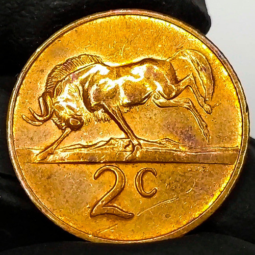 Sudafrica 2 Centavos 1968 Antigua Moneda Colección 0