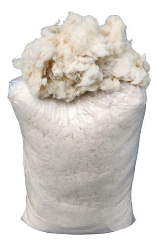 Vellón Siliconado 100% Lana Lavada Natural 2 Kg Extra Rebote 0