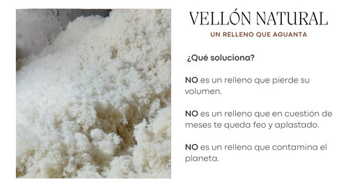 Vellón Siliconado 100% Lana Lavada Natural 2 Kg Extra Rebote 1