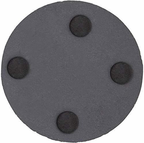 Posavasos De Pizarra, Soporte De Metal 8 Piezas Piedra Negra 1