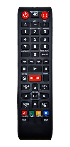 Controle Compativel Tv Dvd Blu-ray Bd-e5300 Bd-e550 Bd-f5500 0