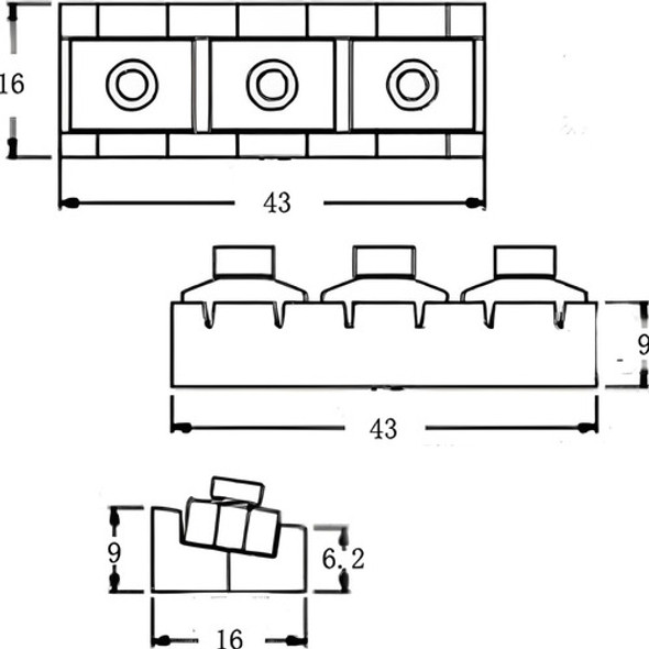 Locknut Pestana Trava Cordas 43 Mm Floyd Rose Prata Cromado 1