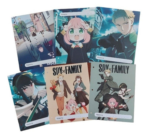 Asignaturas N°3 Spy X Family Separadores Escolar Anime Anya- 0