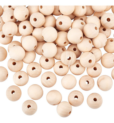 Bolitas/esferas De Madera Perforadas De 29mm De 90u 1