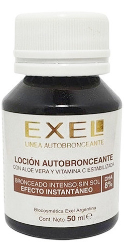 Autobronceante Sol Pleno 8% Exel Color 50ml Bronceado Verano 0