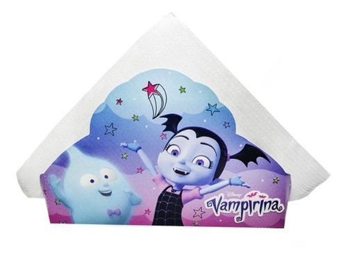 Pack15 Servilletas+ Servilletero Vampirina Original Cotillón 0
