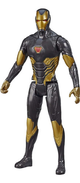 Figura Articulada Iron Man Negro Marvel Hasbro Original 0