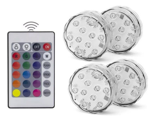 4 Lamparas Led Rgb Para Piscina C/ Control Ph Ventas 0