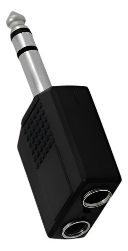 Adaptador Plug Macho A A 2 Jack Hebras 6,5mm 1/4 Estereo 0