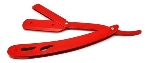 Navalha Navalhete Barbear Aço Inoxidável 2 Travas - Vermelho 1