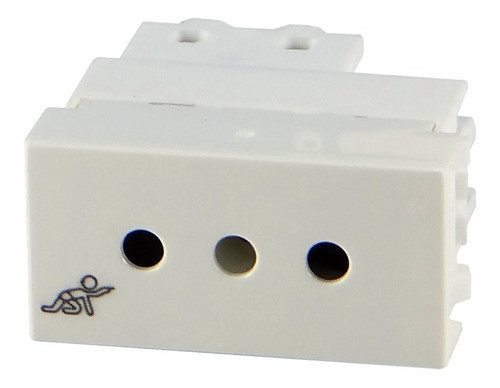 Módulo Toma Modular 3 En Línea Blanco Presta - Vivion 0