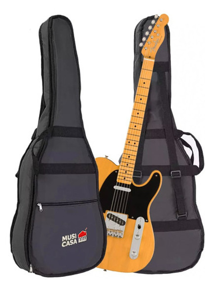 Funda Para Guitarra Electrica Acolchada Impermeable Robusta 0