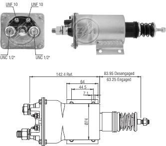 Automatico Arranque 24v Tapa Cuadrada C/delco Remy 0