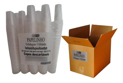Kit Copo Descartável 180ml Caixa C/ 1000 Unidades Bom Barato 1