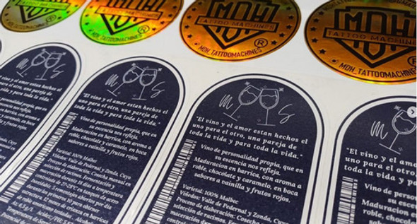 Sticker Holograficas Vinilos Metalizados Mate Clear Opp Pvc 0