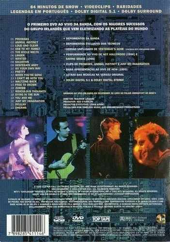 Dvd The Cranberries - Beneath The Skin - Live In Paris 1