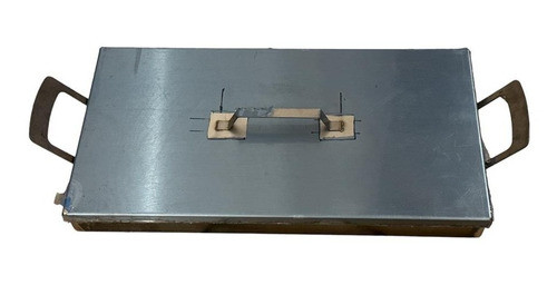 Plancha Bifera Dos Hornallas Con Tapa Acero Inoxidable 0