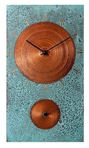 Reloj De Pared De Regalo De Granja Rustica De Cobre Turques 0