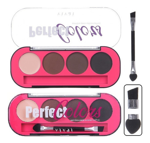 12 Kit Para Sobrancelhas Sombras Primer Pincel 2019  Vivai 1