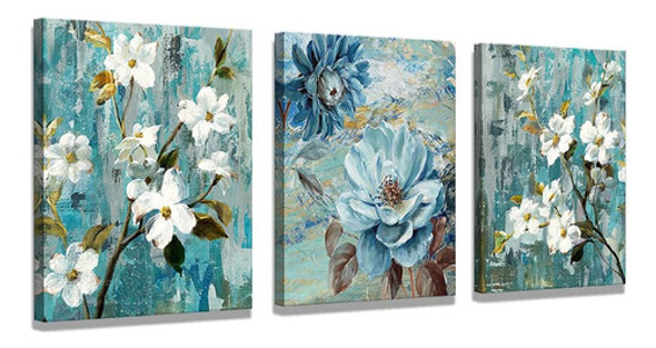 Flower Wall Art Baño Wall Art Bathroom Wall Decor Canvas Wal 0