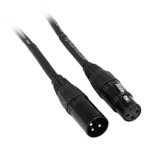 Rockville Rcxfm100pb Cable De Microfono, Color Negro, Negro 0