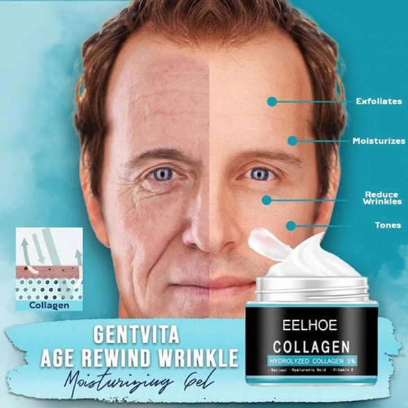 Kit 3 Creme Anti Rugas Para Homens Com Colágeno Hialurônico 1