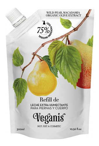 Doypack Leche Humectante De Pera Silvestre X 300ml Veganis 0