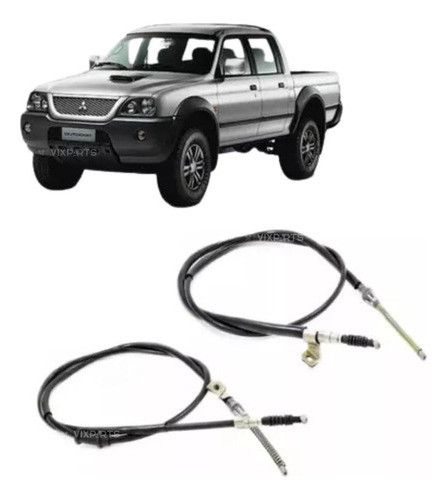 Par (ld/le) Cabo Freio De Mão Traseiro L200 Sport Outdoor 0