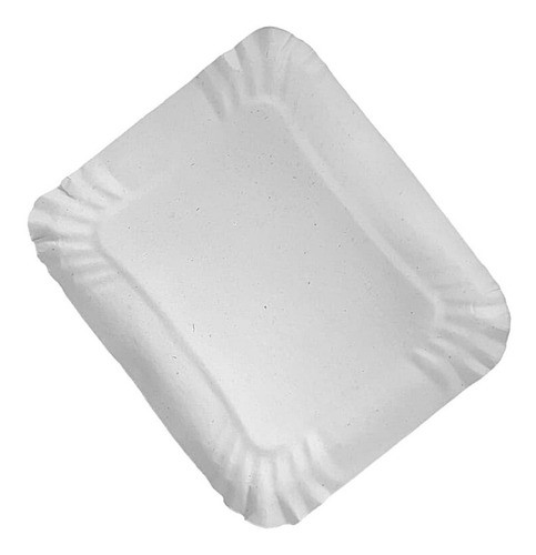 Bandeja Descartable Cartón N4 Gris Alimento Por 100unid 0