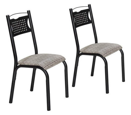 Conjunto 2 Cadeiras Aço Poeme Clássica Ciplafe Fa 0