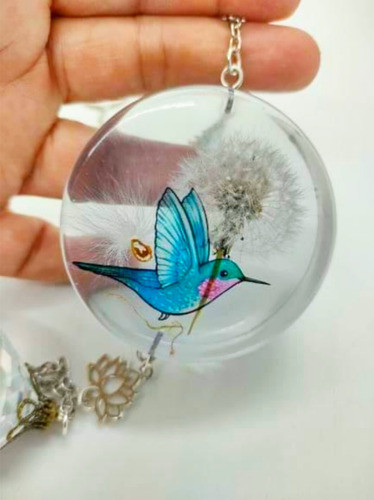 Atrapasol Colibrí Nube Panadero Entero, Hamsa 0