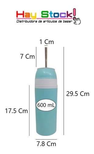 Mate Autocebante Listo Magico Colores Bombilla Metal / 3 Uni 1