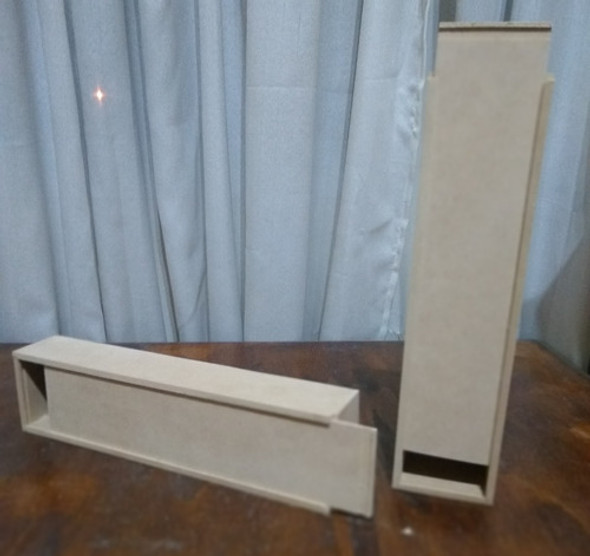 Caja Fibrofacil 7x30x6 Tapa Corrediza Porta Cuchillo X10 Un 1