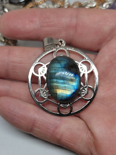 Metatron Con Labradorita Azul Grande 1