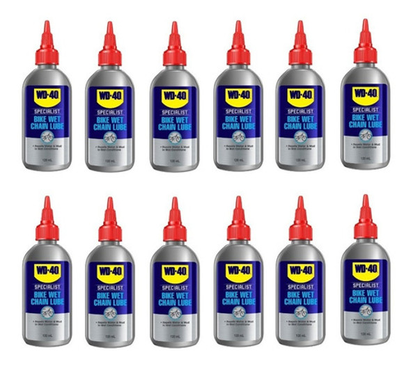 Lubricante Cadena Wd-40 Bike -caja X 12ud.wet(humedo) 118 Ml 0