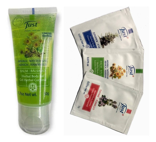 Just Bálsamo Gel Árnica 50g Cuidado Corporal Herbal Muestras 0