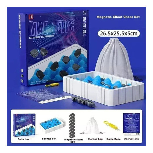 Jogo De Estratégia Portátil Magnetic Battle Chess E Bolsa De 1