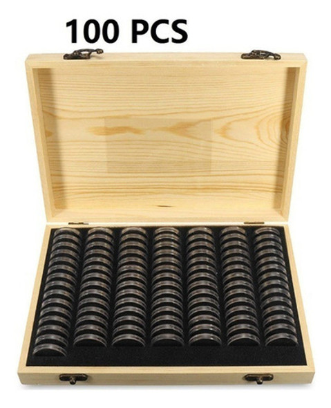 Porta-moedas De Madeira De Pinho Caixa De Armazenamento De M 0