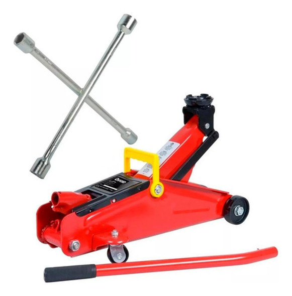 Kit Criket Hidraulico Carrito 2 T + Llave Rueda Cruz 14' 0