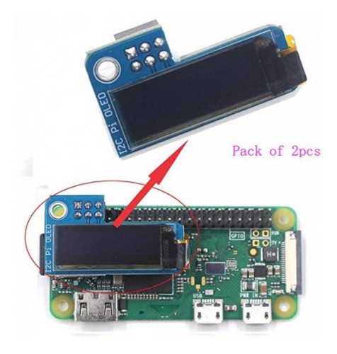 Pantalla Display Oled Arduino Raspberry 0 91p I2c Azul 1